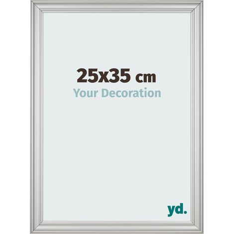 yd. - Cadre photo 25x35 - Argent Mat - MDF - Lazio (1/5)
