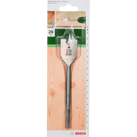 Bosch Flachfräsbohrer Sechskant D= 28,0 mm L= 165 mm - 2609255271 (1/2)