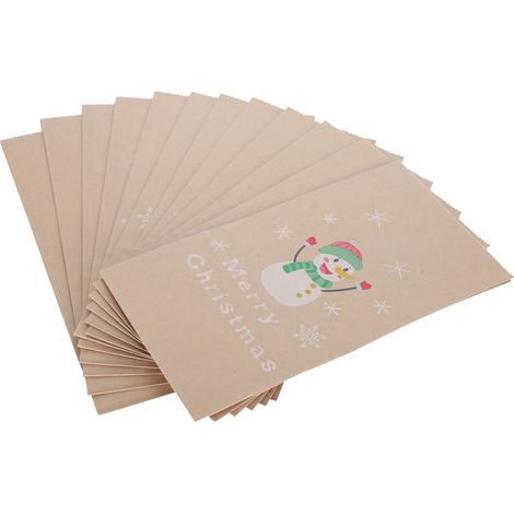Lot de 12 sacs en papier kraft réutilisables pour Noël, emballage cadeau et biscuits. (1/5)