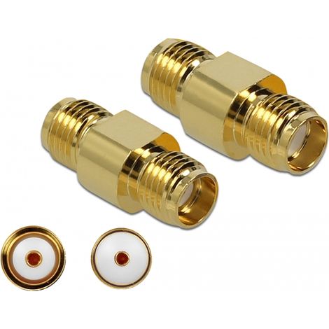 Delock Adaptador SMA hembra a SMA hembra 10 GHz