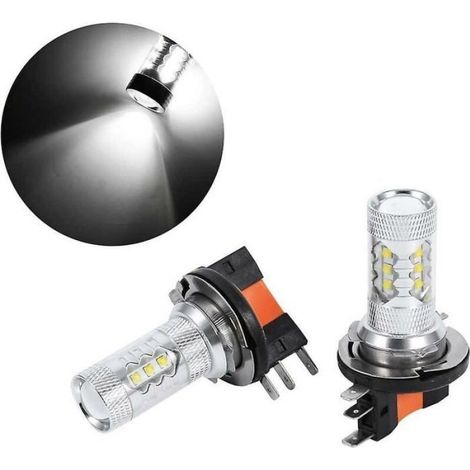 2 ampoules LED H15 80W, phares de voiture blancs, ampoules LED, ampoules de feux de jour, feux de remplacement (1/4)