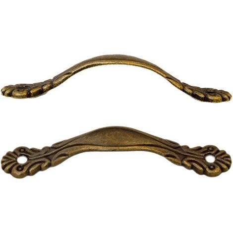 Poignées fer pour armoires commodes tiroirs lot de 2 (1/4)