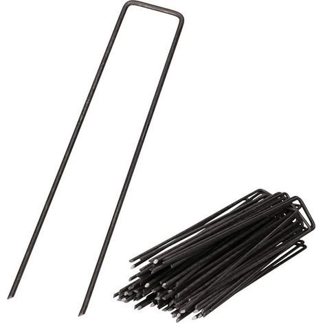 Lot de 50 IronPEG Piquets de Fixation en Acier Longueur: 150 mm Largeur: 25 mm Epaisseur: 2.8 mm (1/5)