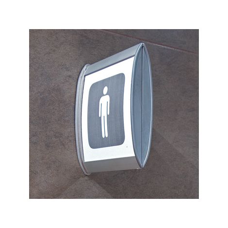 Drapeau signalisation mural double face.- - 150 x 297 mm (1/4)