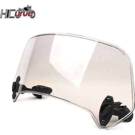 Pour Loncin Voge 500 Ds 300rr 180rr 300ds 500ds 650ds : Déflecteur de pare-brise réglable, extensible et verrouillable (grand modèle, marron) (1/5)
