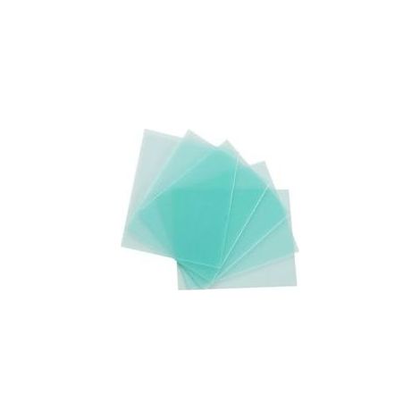 Packung mit 10 Schweißhelmgläsern, 115 x 90 mm, aus hochtemperaturbeständigem Kunststoff, Ersatzgläser für Schweißhelmüberzüge, zur Verwendung mit der äußeren oder inneren Schutzfolie. (1/5)