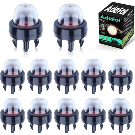 LinDuxe 12er-Pack General Snap-In Primer Bulb Pump 188-512 300780002 für Husqvarna 440E 445 445E 450E 455 455E Kettensäge für 125B 125BX 125BVX 225BX 225HBV Laubbläser und andere Freischneider