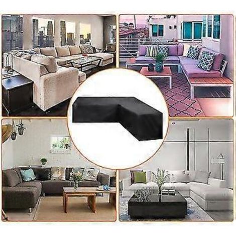 Housse imperméable pour canapé d'angle, ensemble de mobilier de jardin, housse pour mobilier d'extérieur modulable
