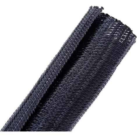 6mm Manchon de Câble Gaine Tressée Cache Fil Range Câble Gestion Organisateur Souple Fendue Ajustable Tube de Métier à Tisser Protection Câbles Longueur 3 Mètres (1/5)