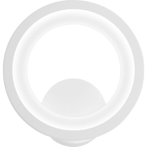 Applique murale ronde de style vintage avec éclairage LED, idéale pour une table de chevet, un couloir, une chambre, un salon ou un hall d'entrée. (1/5)