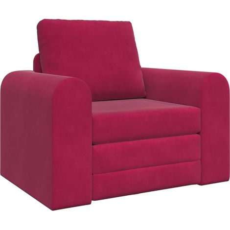 Maison Exclusive - Divano letto Rosso Vino 98 x 71 x 83 cm Velluto