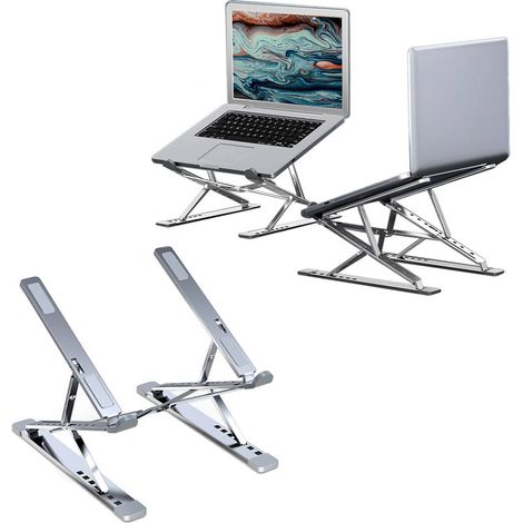 Soporte para portátil N8 (plateado)