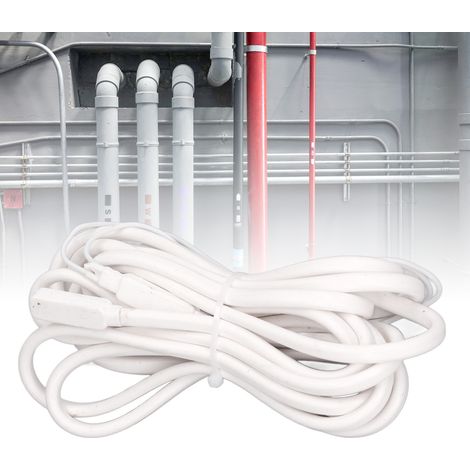 Tuyau de drainage pour chambre froide type 584000, fil chauffant de dégivrage, plaque chauffante, échangeur de chaleur, ruban chauffant en caoutchouc silicone de 4 m, câble chauffant étanche et antige (1/5)