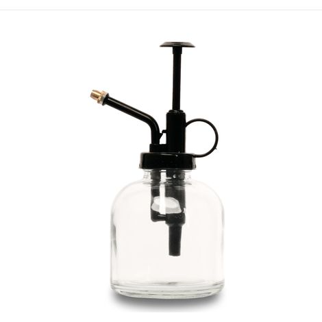 Vaporisateur pour Plantes d'Intérieur en Verre Transparent et Pompe Noire - 300 ml - PANGIVO (1/5)