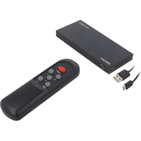 Commutateur HDCP 2.2.HDMI 2.0 HDMI femelle x4 noir