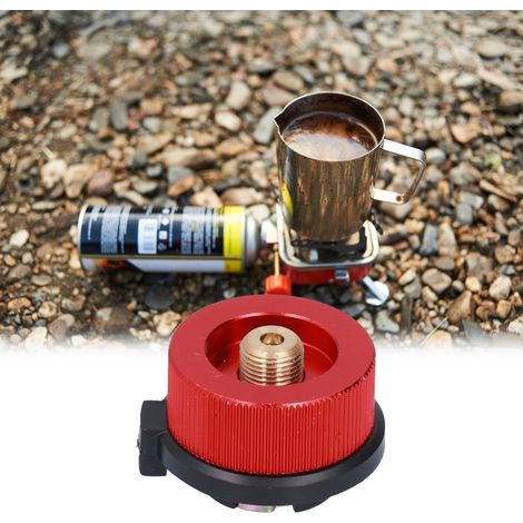 Kocherkopf/Brenner für den Außenbereich, Adapter für lange und flache Gaskartuschen, Kupferanschluss mit automatischer Abschaltfunktion (1/5)