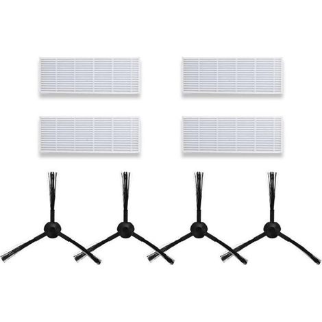 Materiali di consumo, accessori, pezzi di ricambio, set spazzole laterali per aspirapolvere robot HEPA iLife A4, A4S, A6