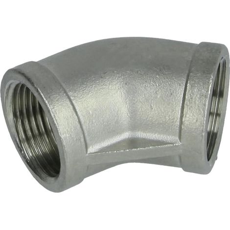 Coude 45° en inox 1/2'' FF/FF