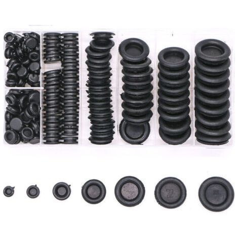 170 Pcs Rubber Stoppers, Rubber Grommet with Storage Box (1/5)