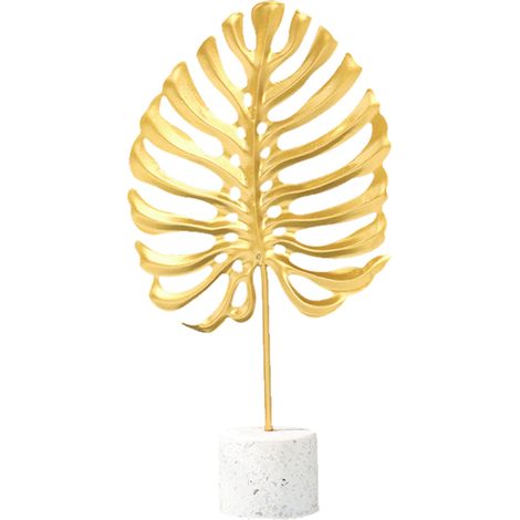 Ornement en fer forgé feuille de ginkgo, décoration intérieure créative, meuble d'appoint pour cave à vin, artisanat en métal, grande feuille de monstera (1/2)