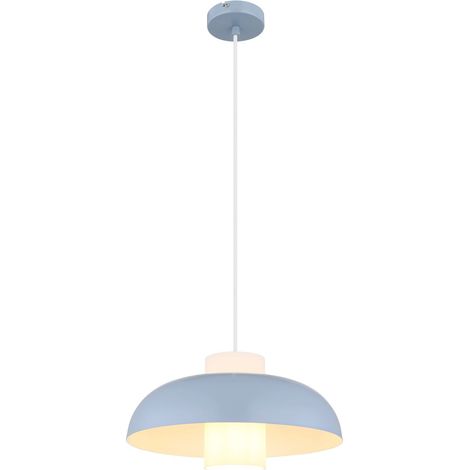 Globo - lámpara colgante - LOWE - azul - metal - Ø 38cm - E27 -