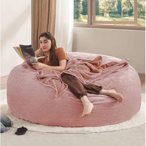Fauteuil pouf 6FT pliable rose HAVRYA (1/4)