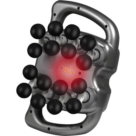 Pistola massaggiante per tessuti profondi, massaggio a percussione muscolare con 9 impostazioni e 99 velocità, massaggio alla schiena per un sollievo profondo dal dolore dei tessuti. (1/5)