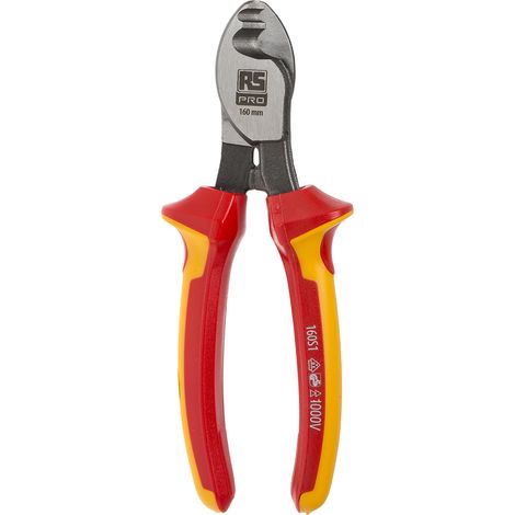 Rs Pro – Pince coupante à coupe rase 160 mm – Capacité de coupe 10 mm – Conforme VDE/1000V – Pour travaux en milieu humide (1/4)