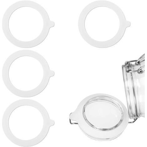4 Pièces Rondelles, Rondelles en silicone, Convient aux Bocaux en Verre, Bocaux Scellés Faits Maison, etc-55mm (1/5)