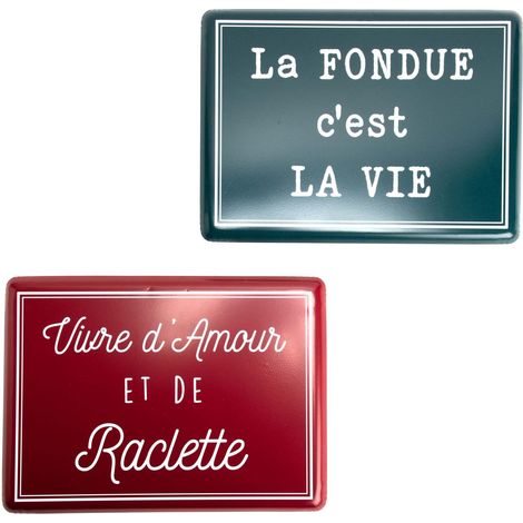 Plaques décoratives en métal Savoie (Lot de 2) (1/2)