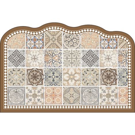 Carreaux à motifs ondulés, 4060cm (terre de diatomées). Tapis de sol en terre de diatomées, tapis de bain, très absorbant, antidérapant (1/5)