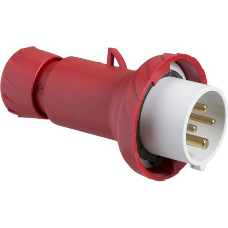 PratiKa - fiche mobile industrielle droite 32 A - 3P+T - 380..415 V CA - IP67 - PKE32M734 (1/3)