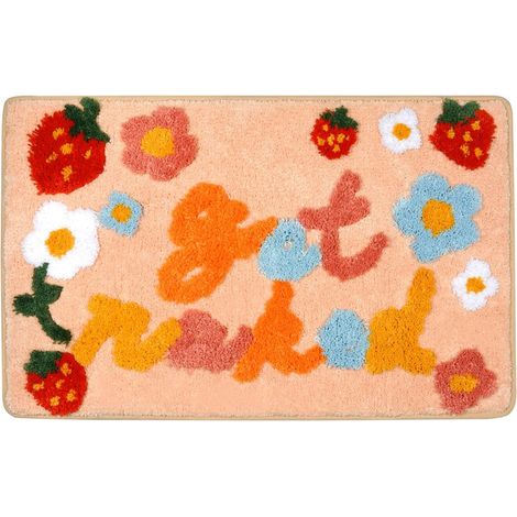 Tapis de bain 50x80cm - Antidérapant et lavable - Microfibre absorbante - Doux et confortable (1/5)