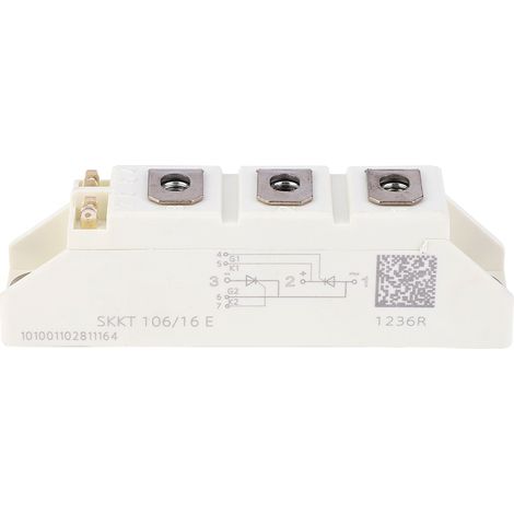 Module de thyristor SKKT106/16E, carte contrôlée en silicium 1600V 106A (1/5)