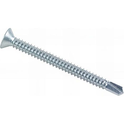Vis autoperceuse tête fraisée Phillips 4.8 x 80 mm Zinguée - Boite de 250 pcs - Fixtout VAFFC4880002B (1/2)