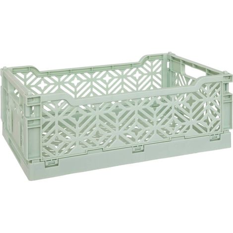 Arry caja plegable verde claro 30x20x11,5cm - Atmosphera créateur d'intérieur