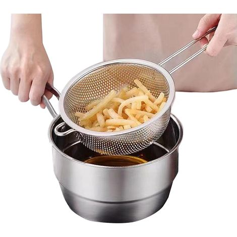 Passoire pour cuisine – Filtre résistant à la chaleur – Passoires à pâtes – Passoire pour fruits, légumes, spaghetti, nouilles, salade, frites, cuisine, lavage, égouttement à la maison (1/5)