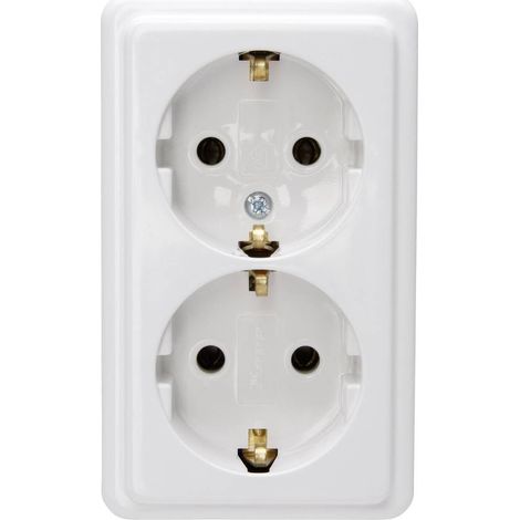 multiprise deux prises Blanc (1/3)
