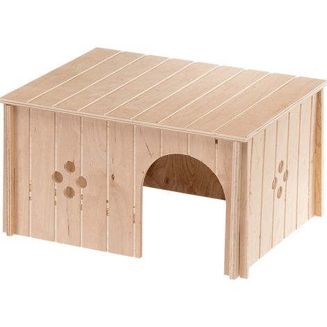 Ferplast SIN 4647 Casetta per conigli Ferplast SIN 4647 in legno FSC ecosostenibile. Variante SIN 4647 - Misure: 37 x 27.7 x h 20 cm -