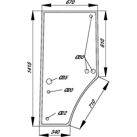 Vetro portiera UNIVERSALE R131163N (1/2)