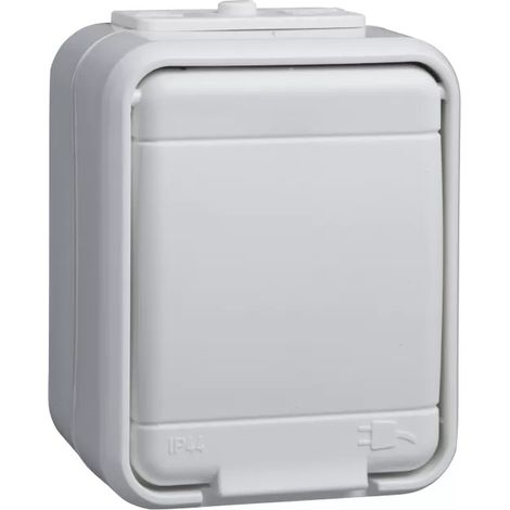 Elso Steckdose 1-fach AP reinweiß 445004 (1/2)