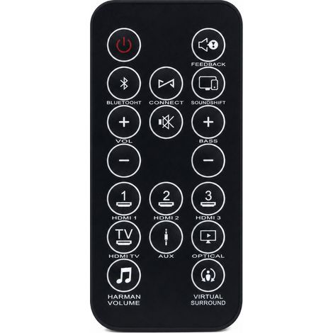 Télécommande de Remplacement Compatible avec Barre de Son JBL SB450, Contrôle TV et Entrées HDMI (1/5)