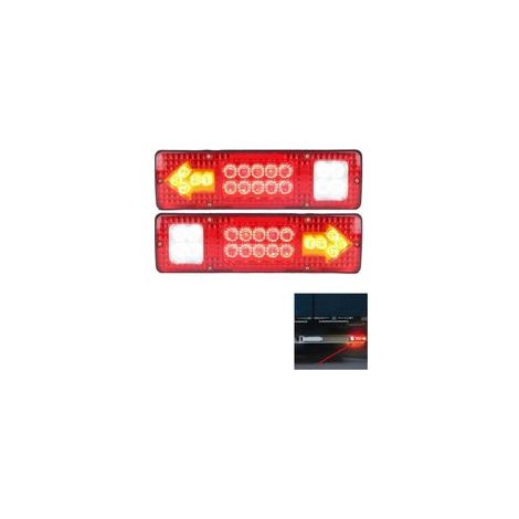 luces traseras LED, 19 LED, 12V, para camiones, caravanas, furgonetas y remolques de barcos. (1/5)