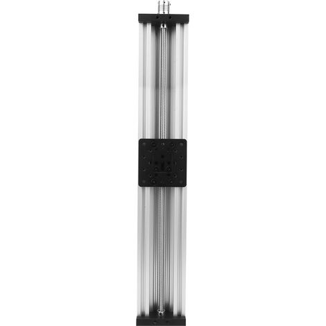 Table linéaire coulissante en alliage d'aluminium noire/argentée 500mm pour imprimante 3D et machine de gravure, vis mère pas 2mm (1/5)