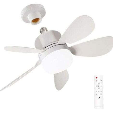 Ventilateur de plafond - Lampe LED à économie d'énergie Silencieux, luminosité réglable, avec télécommande, adapté au bureau, au restaurant ou à la maison (1/3)