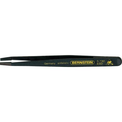 BERNSTEIN Tools for Electronics 5-192 Pince brucelle de précision NKR plate, large, décalée 120 mm (1/3)