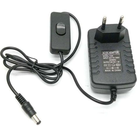 Adaptateur Secteur Alimentation Chargeur 12V pour Remplacement Disque Dur pour WD Western Digital My Book Essentials