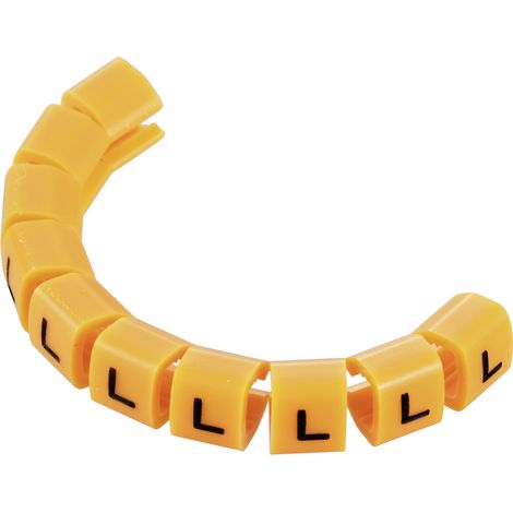 TRU COMPONENTS TC-MB1/L203 Kennzeichnungsclip Aufdruck L Außendurchmesser-Bereich 3 bis 3.60 mm (1/3)