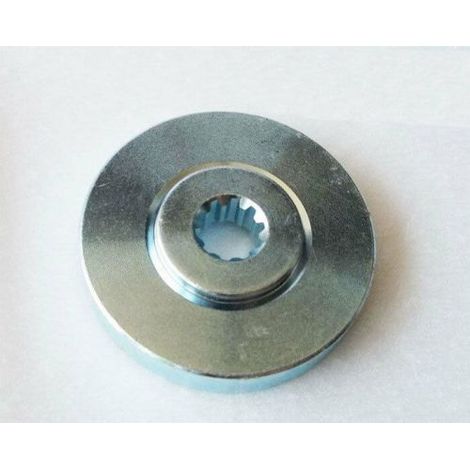 FLANGIA PER COPPIA CONICA DECESPUGLIATORE CENTRALE CALETTATA ZINCATA (28686)