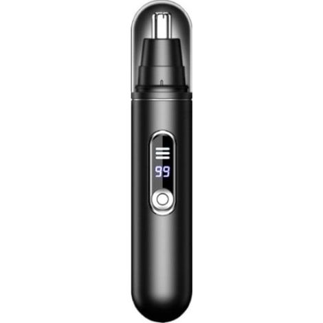 Trimmer peli del naso elettrico Trimmer naso Trimmer naso ricaricabile Falciatrice sopracciglio Trimmer barba - barba Trimmer - Unisex - Nero - ABS (1/5)